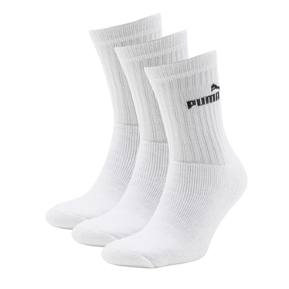 PUMA-PUMA ELEMENTS CREW SOCK 3P white-43/46