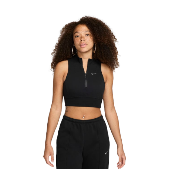Nike Chill 1/2-Zip French Terry Cropped